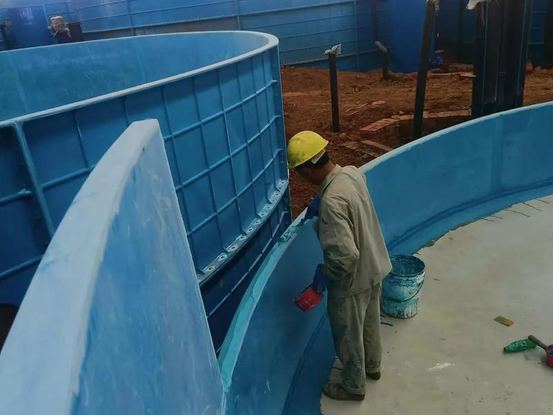 玻璃钢模压鱼池蓄水池